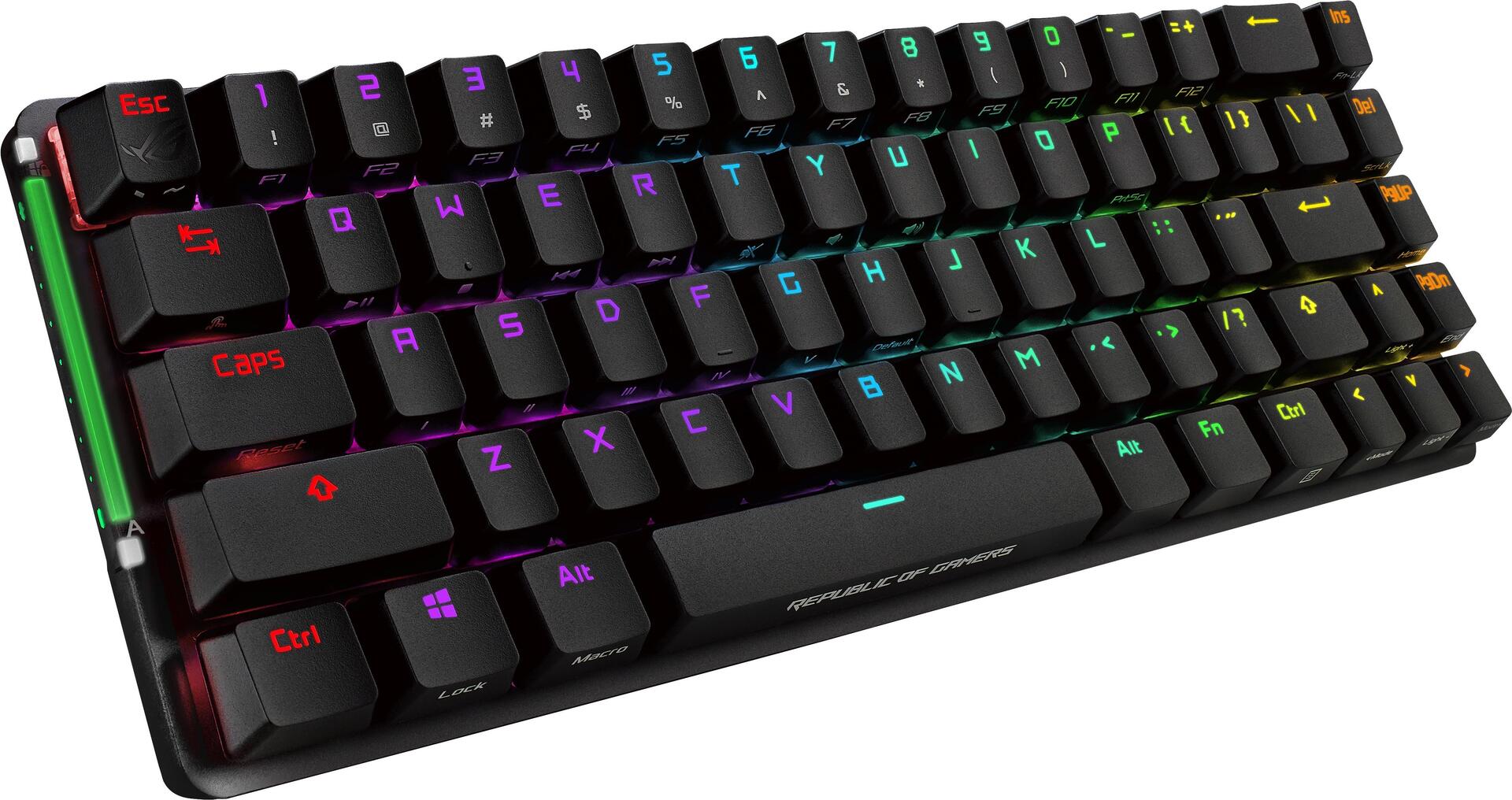 Купить ASUS ROG Falchion - Tastatur - Hintergrundbeleuchtung - kabellos - USB, 2.4 GHz - AZERTY - Französisch - Tastenschalter: CHERRY MX RGB Red (90MP01Y0-BKFA01) в магазине wardena.ru