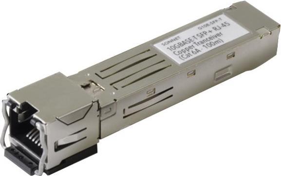 Купить Sonnet - SFP+-Transceiver-Modul - 10 GigE - 10GBase-T - RJ-45 - bis zu 30 m (G10E-SFP-T) в магазине wardena.ru