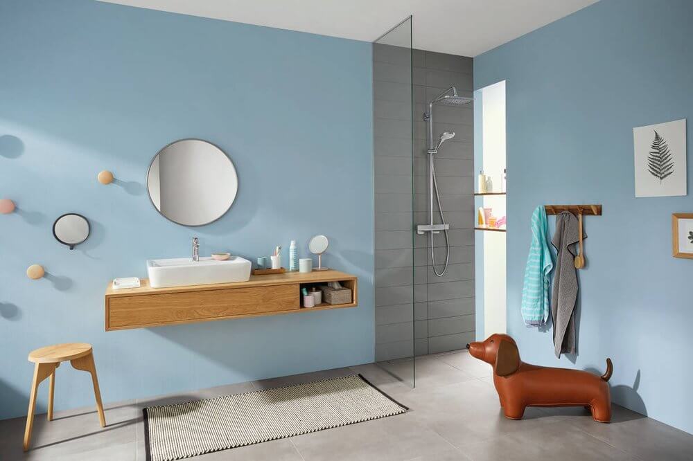 Купить Hansgrohe Croma E Showerpipe 280 1jet Душевой набор с термостатом хром 27630000 в магазине wardena.ru