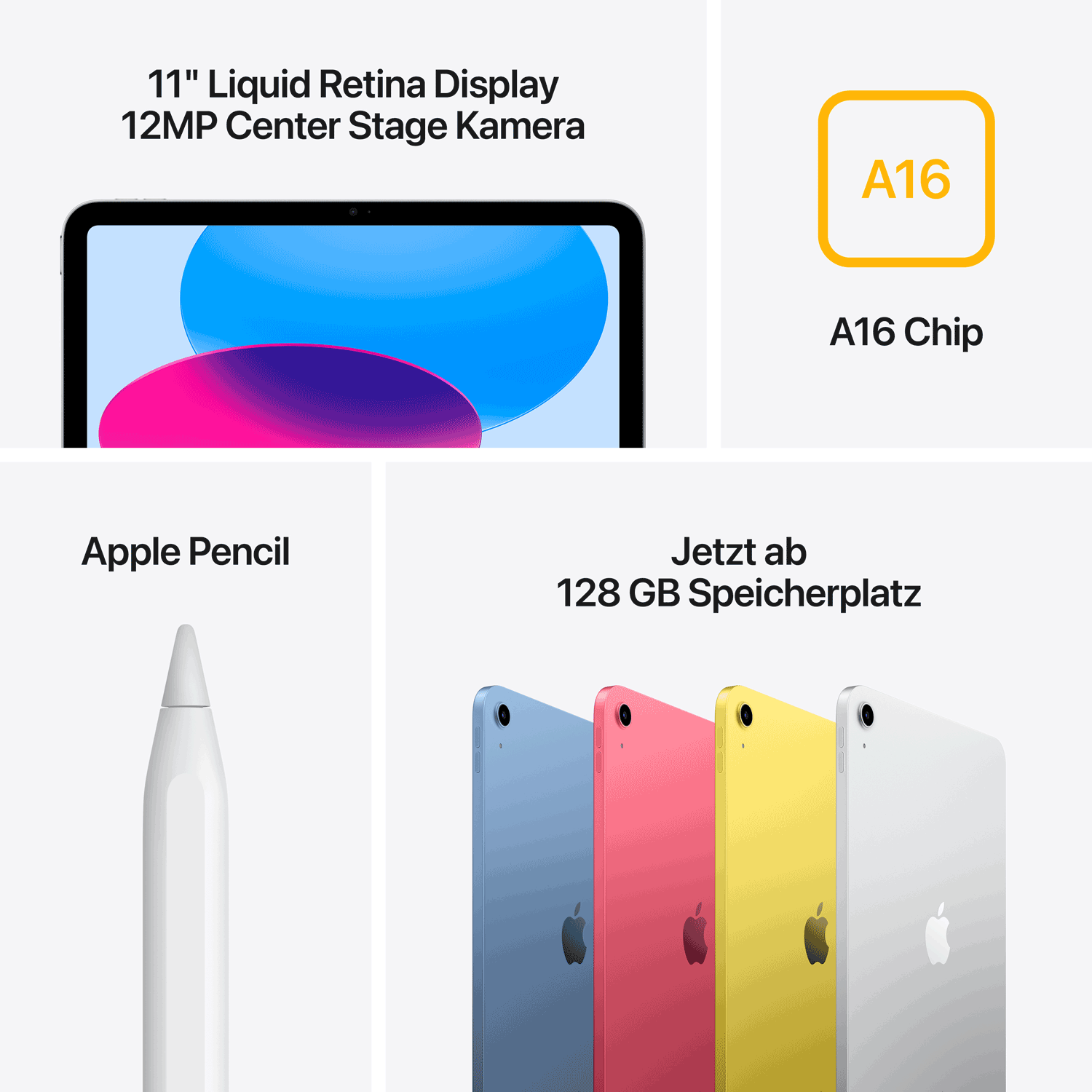 Купить Apple iPad 11 Wi-Fi + Cellular 256GB (gelb) 11.Gen (MD7M4TY/A) в магазине wardena.ru