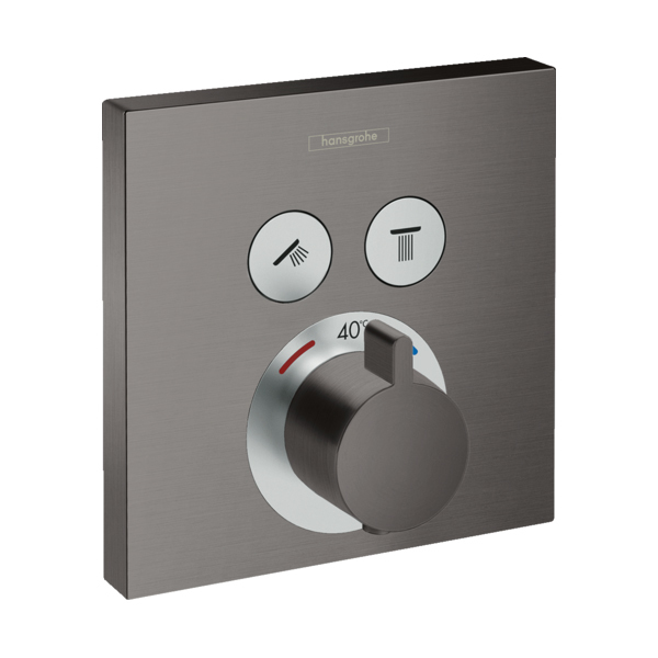 Купить Hansgrohe ShowerSelect Термостат скрытого монтажа для 2 потребителей белый матовый 15763700 в магазине wardena.ru