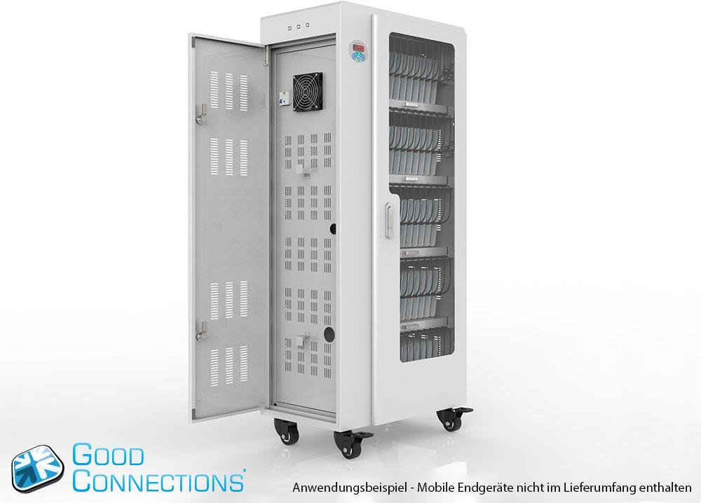 Купить Good Connections - Wagen (sync, charge and UV clean) - für 65 Tablets - verriegelbar - Aluminium, Stahl, Acryl - Grau - Ausgang: 5 V (PCT01-A65G) в магазине wardena.ru