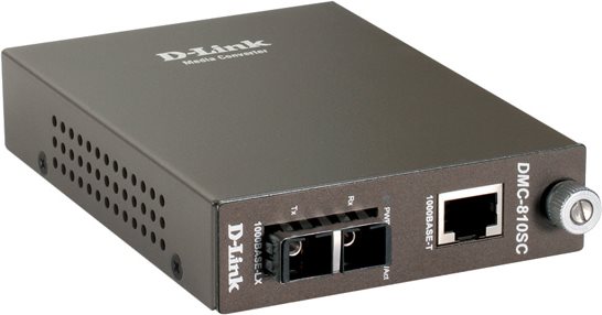 Купить D-Link DMC 810SC - Medienkonverter - 1000Base-LX, 1000Base-T - RJ-45 - SC single mode - extern - bis zu 10 km (DMC-810SC/E) в магазине wardena.ru