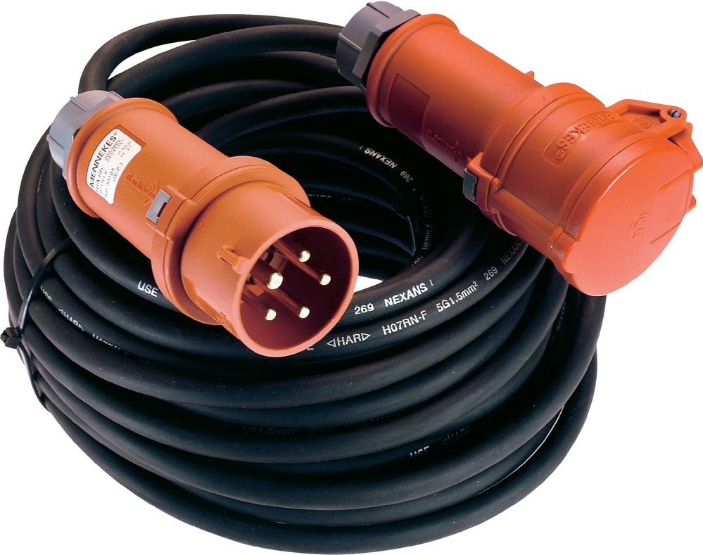Купить AS Schwabe Strom Verlängerungskabel [ CEE-Stecker - CEE-Kupplung] 32 A Schwarz 25.00 m mit Phasenwender 60518 (60518) в магазине wardena.ru