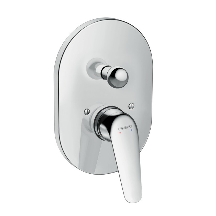 Купить Hansgrohe Novus Смеситель для ванны скрытый монтаж хром 71047000 в магазине wardena.ru