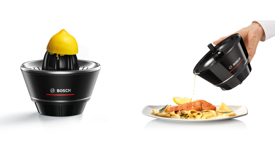 Купить Bosch MCP72GPB Zitronenpresse Kunststoff - Edelstahl Schwarz - Transparent (MCP72GPB) в магазине wardena.ru
