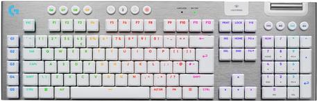 Купить Logitech G G915 X - Tastatur - LIGHTSPEED - Hintergrundbeleuchtung - kabellos - 2.4 GHz, Bluetooth, USB - QWERTY - Englisch - Tastenschalter: GL Tactile - weiß (920-012689) в магазине wardena.ru