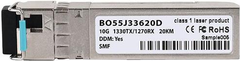 Купить Kompatibler D-Link SFP-10G-BX-D BlueOptics BO55J33620D SFP+ Bidi Transceiver, LC-Simplex, 10GBASE-BX-D, Singlemode Fiber, TX1330nm/RX1270nm, 20KM, DDM, 0°C/+70°C (SFP-10G-BX-D-20-DL-BO) в магазине wardena.ru