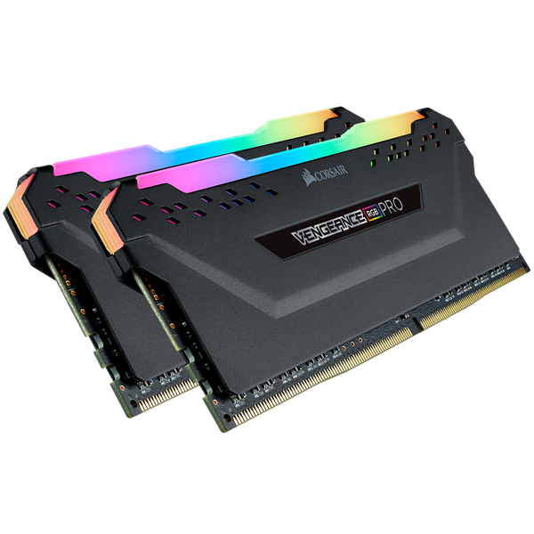 Купить Corsair Vengeance RGB PRO - DDR4 - 16 GB: 2 x 8 GB - DIMM 288-PIN - 2933 MHz / PC4-23400 - CL16 - 1.35 V - ungepuffert - non-ECC - Schwarz (CMW16GX4M2Z2933C16) в магазине wardena.ru
