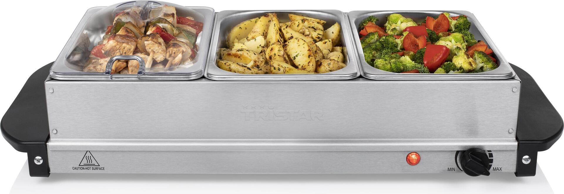 Купить Tristar BP-6283 Buffet-Servierer - 200 W - 230 V - 50 / 60 Hz - Schwarz - Edelstahl - 0,8 m - Edelstahl (BP-6283) в магазине wardena.ru