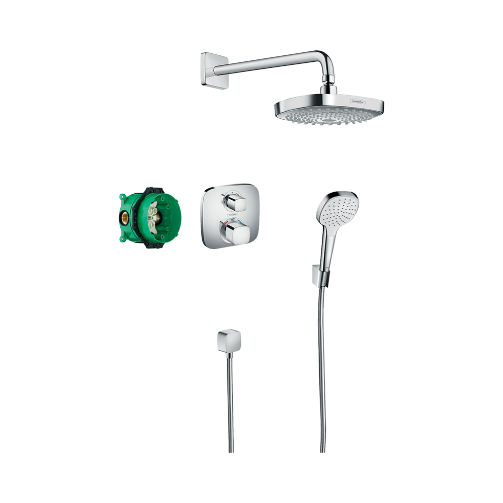 Купить Hansgrohe Croma Select E Душевая система скрытого монтажа с термостатом Ecostat E хром 27294000 в магазине wardena.ru