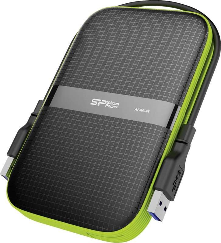 Купить SILICON POWER Armor A60 - Festplatte - 2TB - extern (tragbar) - 6,4 cm (2.5") - USB3.0 - Schwarz (SP020TBPHDA60S3K) в магазине wardena.ru