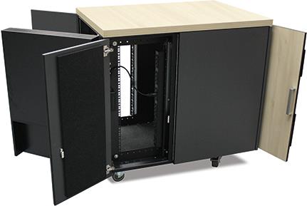 Купить APC NETSHELTER CX 18U Sondergehäuse mit integrierter Kühlung, Geräuschdämpfung und Stromverteilung für Server- und Netzwerkanwendungen in Büroumgebungen. nklusive: Rollen, Schlüssel, Ausgleichsfüße, Rack-Stromverteiler ( (AR4018IA) в магазине wardena.ru