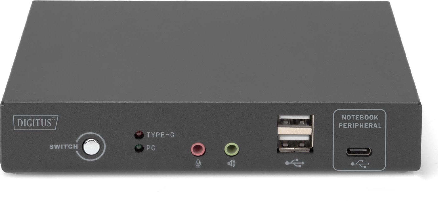 Купить DIGITUS DS-12901 - KVM-/Audio-/USB-Switch - 4k30hz, usb-c/usb/hdmi in, hdmi out, network - Desktop в магазине wardena.ru