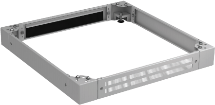 Купить EFB Elektronik Sockel 800x600, H=100 mm, RAL7035, für Schrankserie PRO, Bestehend aus 4 sehr stabilen, nivellierbaren Sockelecken sowie 4 BlendenFrontblende perforiert, Rückblende mit Kabeleinführung via BürstenleisteSei (PRO-SOK86PB.GR) в магазине wardena.ru