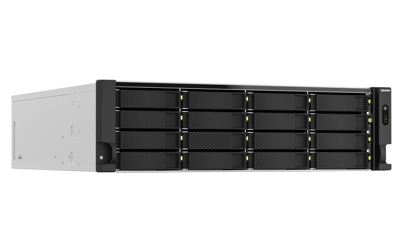 Купить QNAP TS-H2287XU-RP - NAS-Server - 22 Schächte - Rack - einbaufähig - SATA 6Gb/s - RAID 0, 1, 5, 6, 10, 50, JBOD, 60 - RAM 64 GB - 2.5 Gigabit Ethernet / 10 Gigabit Ethernet - iSCSI Support - 3U (TS-H2287XU-RP-E2378-64G) в магазине wardena.ru