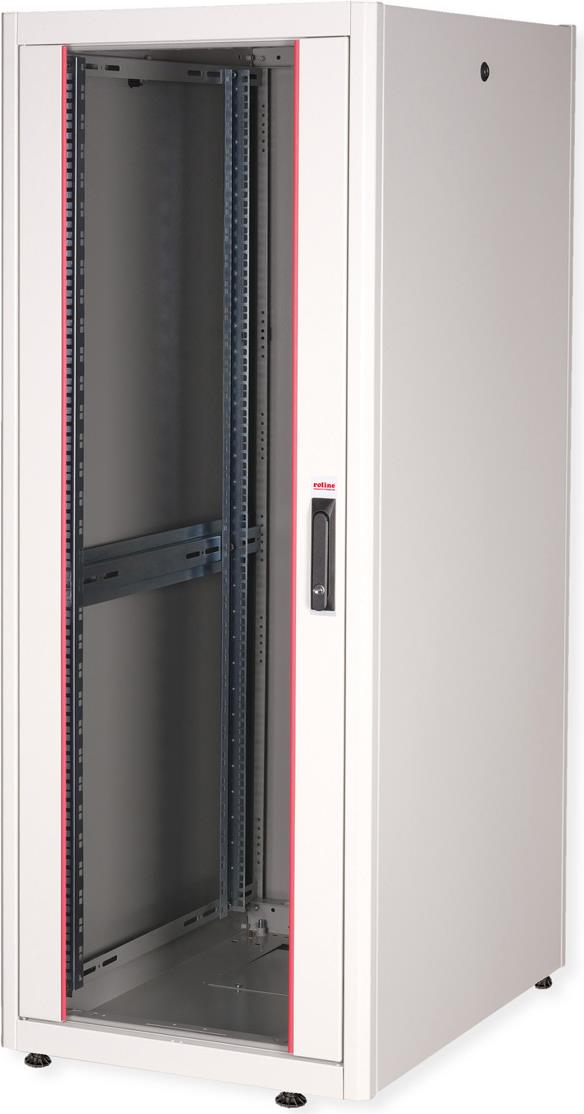 Купить Roline Basic - Schrank Netzwerkschrank - glass door, 600x800 WxD - RAL 7035, Hellgrau - 32U - 48.3 cm (19") (26.21.0038) в магазине wardena.ru