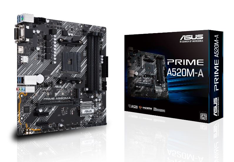 Купить ASUS PRIME A520M-A - Motherboard - micro ATX - Socket AM4 - AMD A520 Chipsatz - USB 3.2 Gen 1 - Gigabit LAN - Onboard-Grafik (CPU erforderlich) - HD Audio (8-Kanal) (90MB14Z0-M0EAY0) в магазине wardena.ru