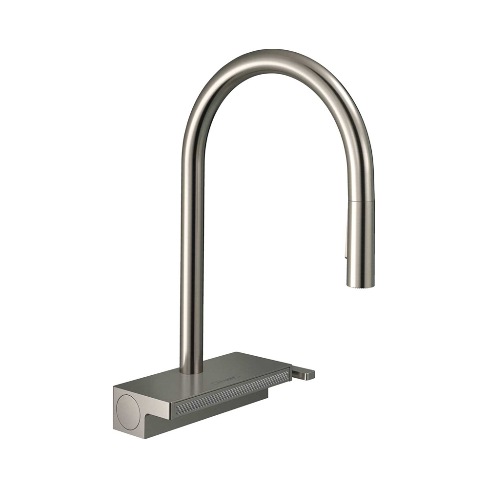 Купить Hansgrohe Aquno Select M81 Смеситель сталь 73831800 в магазине wardena.ru