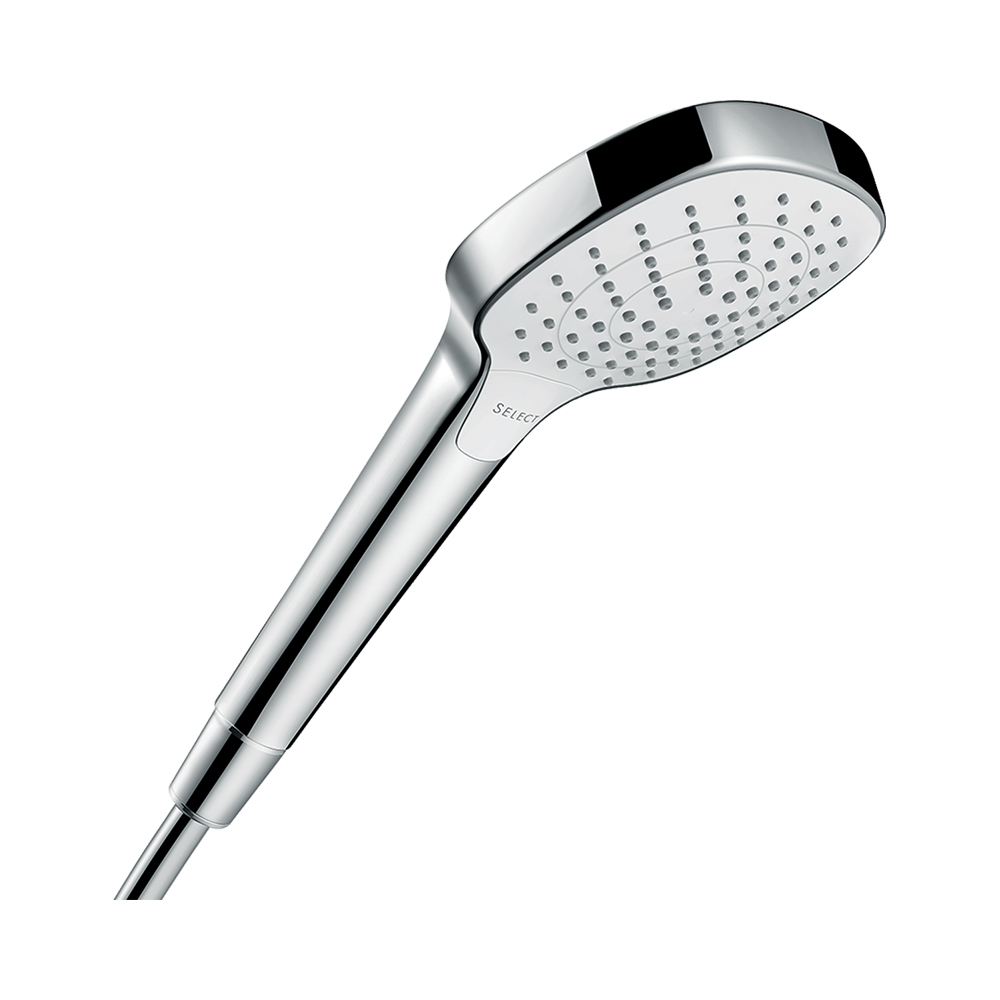 Купить Hansgrohe Croma Select E Ручной душ Vario EcoSmart 9 л/мин хром-белый матовый 26813400 в магазине wardena.ru