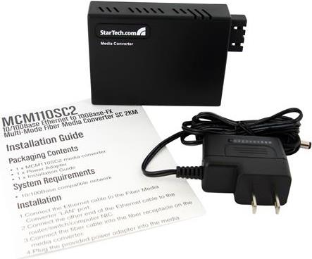 Купить StarTech.com 10/100 Mbit/s Ethernet LWL / Glasfaser Multimode Medienkonverter SC 2km - Medienkonverter - 10Base-T, 100Base-FX, 100Base-TX - RJ-45 / SC multi-mode - 1310 nm (MCM110SC2EU) в магазине wardena.ru