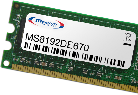 Купить Memory Solution MS8192DE670 Speichermodul 8 GB 1 x 8 GB (MS8192DE670) в магазине wardena.ru