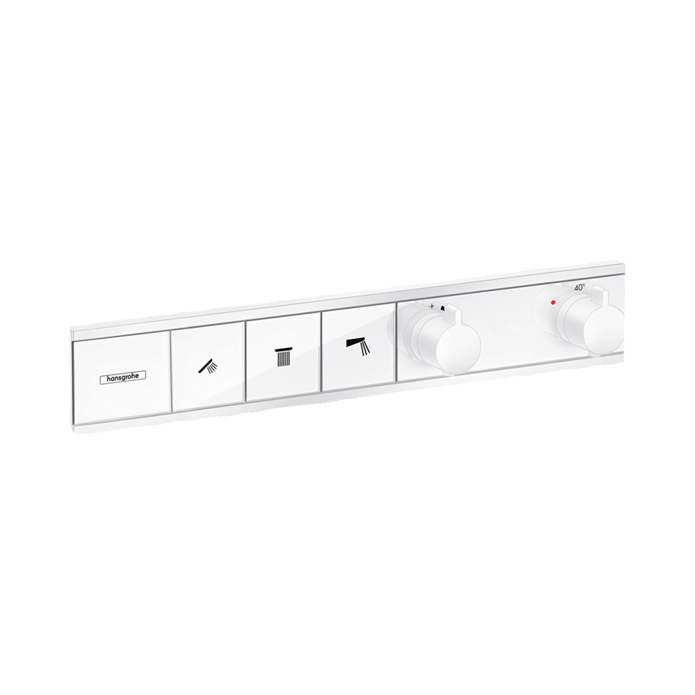 Купить Hansgrohe RainSelect Термостат скрытого монтажа для 3 потребителей белый матовый 15381700 в магазине wardena.ru