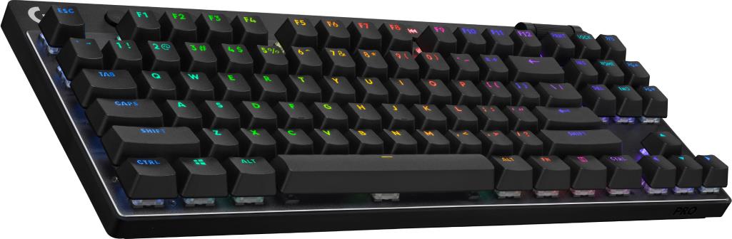 Купить Logitech G PRO X - Tastatur - Ohne Zehnertastatur - Hintergrundbeleuchtung - Bluetooth, 2.4 GHz - Tastenschalter: GX Red Linear - Schwarz (920-012422) в магазине wardena.ru