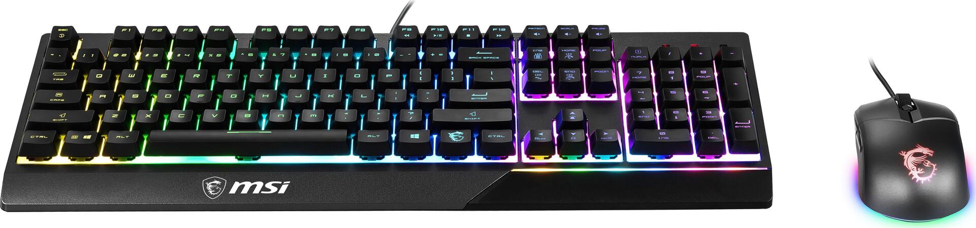 Купить MSI VIGORGK30COMBOUS Tastatur USB QWERTY UK International Schwarz (VIGOR GK30 COMBO US) в магазине wardena.ru