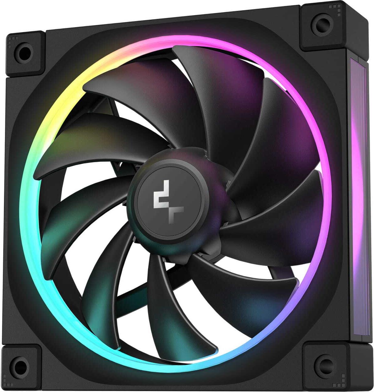 Купить Deepcool FL12 schwarz 3er Pack 120 mm - 2.150 rpm - 12 V (R-FL12-BKAPN3-G) в магазине wardena.ru