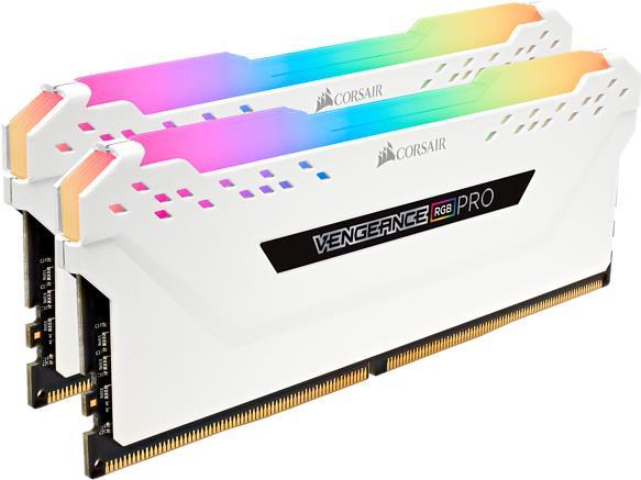 Купить CORSAIR Vengeance RGB PRO - DDR4 - 16 GB: 2 x 8 GB - DIMM 288-PIN - 3600 MHz / PC4-28800 - CL18 - 1.35 V - ungepuffert - non-ECC - weiß (CMW16GX4M2D3600C18W) в магазине wardena.ru