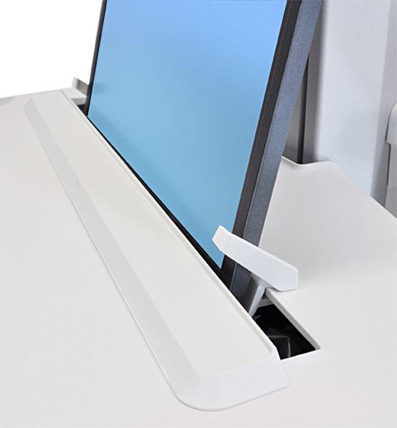 Купить Ergotron StyleView - Wagen für Notebook/Tastatur/Maus (open architecture) - medizinisch - Aluminium, verzinker Stahl, high-grade plastic - Grau, weiß, Polished Aluminum - Bildschirmgröße: bis zu 43,9 cm (17.3" breit) - A (SV44-1191-2) в магазине wardena.ru