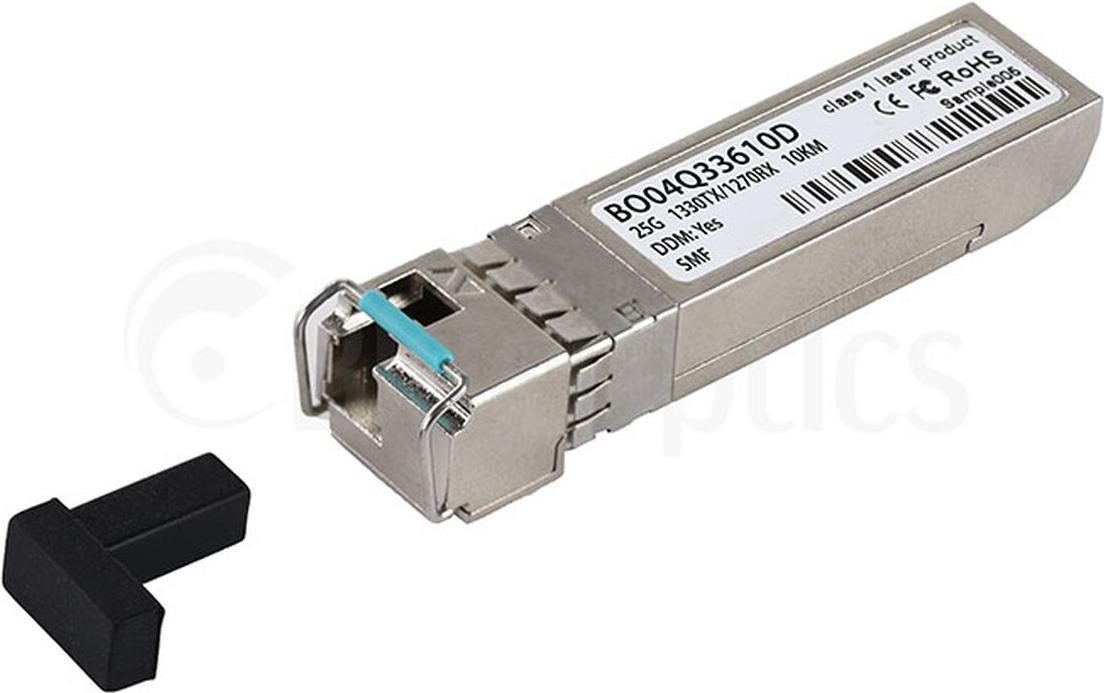 Купить Kompatibler D-Link SFP28-25G-BX-D-10KM BlueOptics© BO04Q33610D SFP28 Bidi Transceiver, LC-Simplex, 25GBASE-BX-D, Singlemode Fiber, TX1330nm/RX1270nm, 10KM, DDM, 0°C/+70°C (SFP28-25G-BX-D-10KM-DL-BO) в магазине wardena.ru