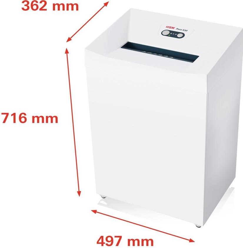 Купить HSM Pure 530 - Vorzerkleinerer - Partikelschnitt - 1.9 x 15 mm - P-5, F-2, T-5, E-4 (2352111) в магазине wardena.ru