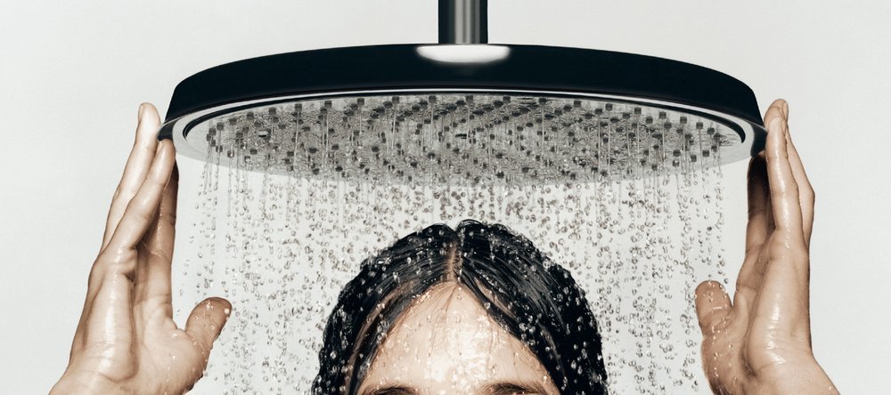 Купить Hansgrohe Верхний душ Raindance Classic AIR 240 мм потолочное подсоединение 100 мм 1/2 хром-золото 27405090 в магазине wardena.ru