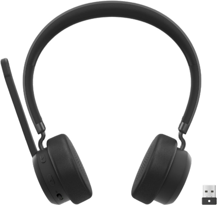 Купить Lenovo Wireless VoIP Headset Kopfhörer Kabellos Kopfband Büro/Callcenter Bluetooth Schwarz (4XD1M80020) в магазине wardena.ru
