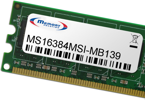 Купить Memory Solution MS16384MSI-MB139 Speichermodul 16 GB (MS16384MSI-MB139) в магазине wardena.ru