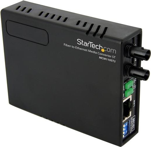 Купить StarTech.com 10/100 Mbit/s Fast Ethernet Multimode ST LWL / Glasfaser Kupfer Medienkonverter - 2km - Medienkonverter - 10Base-T, 100Base-FX, 100Base-TX - RJ-45 / ST multi-mode - 1310 nm (MCM110ST2EU) в магазине wardena.ru