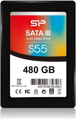 Купить SILICON POWER Slim S55 - SSD - 480 GB - intern - 2.5" (6.4 cm) - SATA 6Gb/s (SP480GBSS3S55S25) в магазине wardena.ru