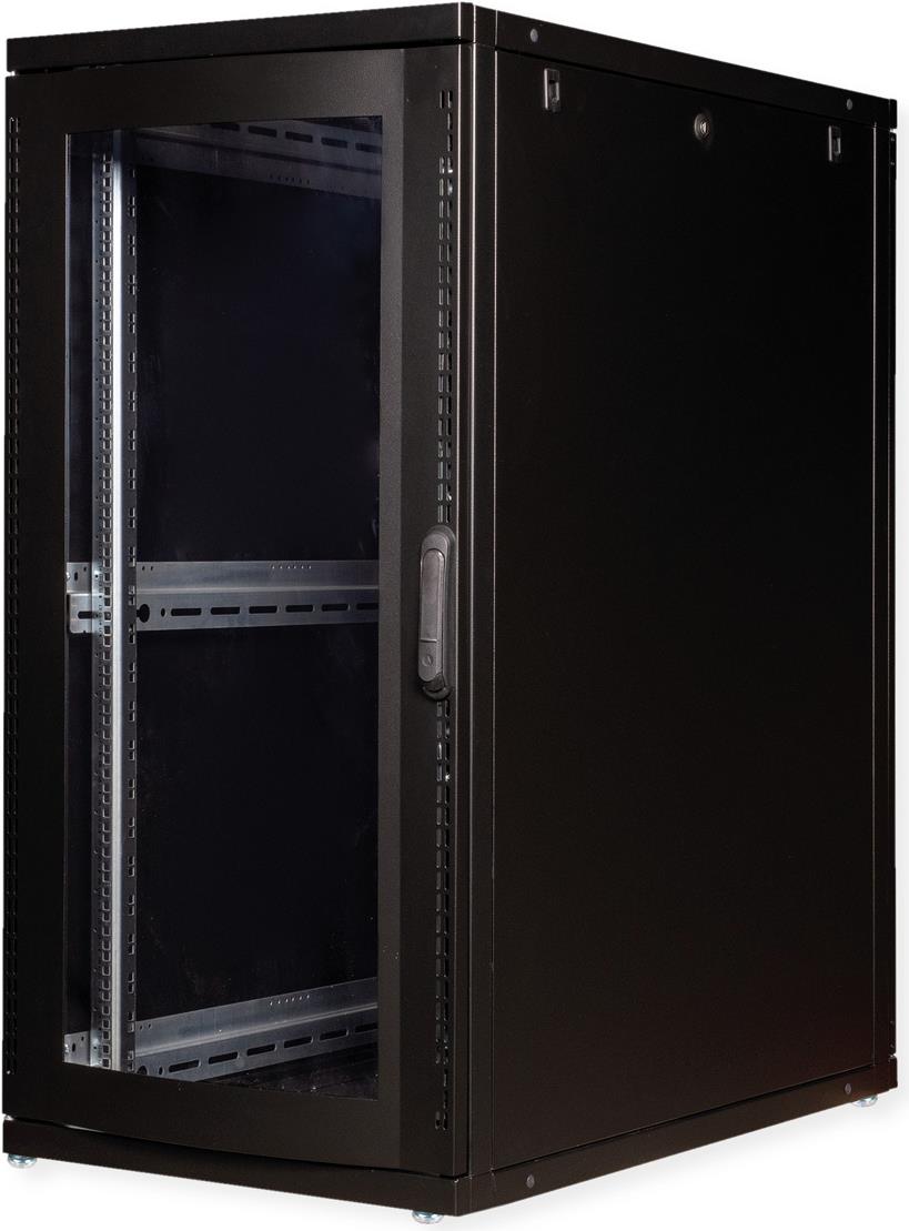Купить ROLINE 19 Zoll Serverschrank Pro 26 HE 600x1000 BxT schwarz Plexiglas (26.21.0148) в магазине wardena.ru