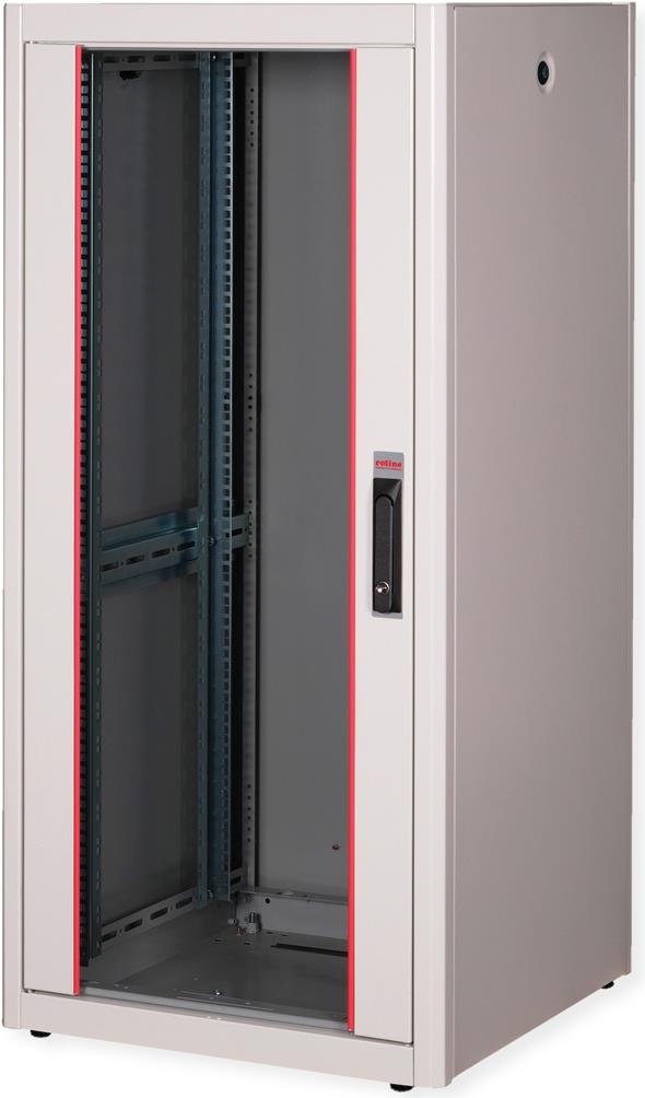 Купить Roline Basic - Schrank Netzwerkschrank - Glas Tür - Hellgrau, RAL 7035 - 26U - 48.3 cm (19") (26.21.0035) в магазине wardena.ru