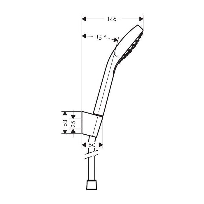 Купить Hansgrohe Ручной душ Croma Select S хром 26410400 в магазине wardena.ru