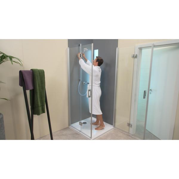 Купить Hansgrohe Crometta Душевой набор 1jet со штангой 90 см хром-белый матовый 26537400 в магазине wardena.ru