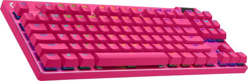Купить Logitech G PRO X TKL Tastatur Gaming RF Wireless + Bluetooth QWERTZ Deutsch Magenta (920-012155) в магазине wardena.ru