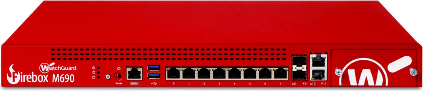 Купить WatchGuard Firebox M690 - Sicherheitsgerät - hohe Verfügbarkeit - mit 3 Jahre Standard-Support - 10 GigE - AC 90 - 264 V (WGM69001603) в магазине wardena.ru