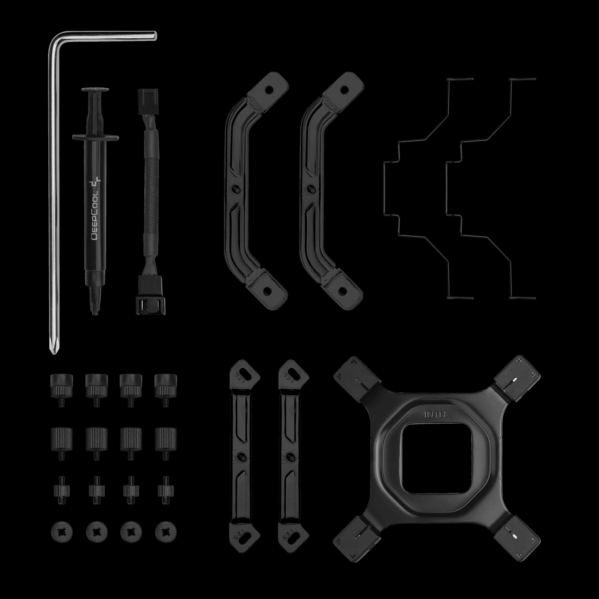 Купить DeepCool AK500 Digital Prozessor Luftkühlung 12 cm Schwarz 1 Stück(e) (R-AK500-BKADMN-G) в магазине wardena.ru