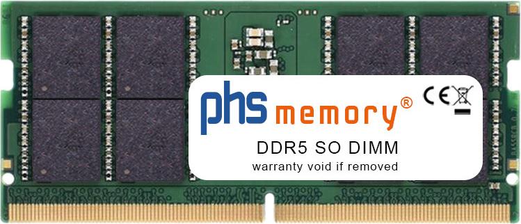 Купить PHS-memory 48GB RAM Speicher kompatibel mit Asus TUF Gaming FA607NU-R5085 DDR5 SO DIMM 4800MHz PC5-38400S (SP621556) в магазине wardena.ru