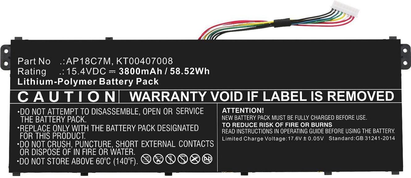 Купить CoreParts MBXAC-BA0125 - Akku - Acer - Swift 5 SF514-54GT-595G,TravelMate Spin P4 TMP414RN-51-72QA - 3 SF316-51-77LN - ConceptD 3 Ezel... (MBXAC-BA0125) в магазине wardena.ru