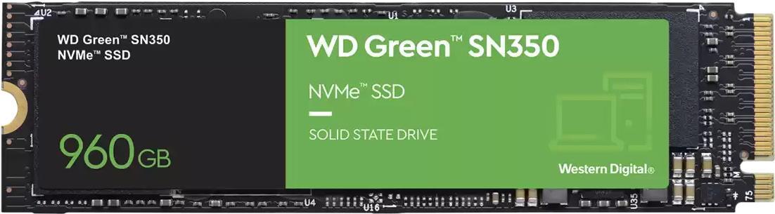 Купить WD Green SN350 NVMe SSD WDS960G2G0C - SSD - 960 GB - intern - M.2 2280 - PCI Express 3.0 x4 (NVMe) в магазине wardena.ru