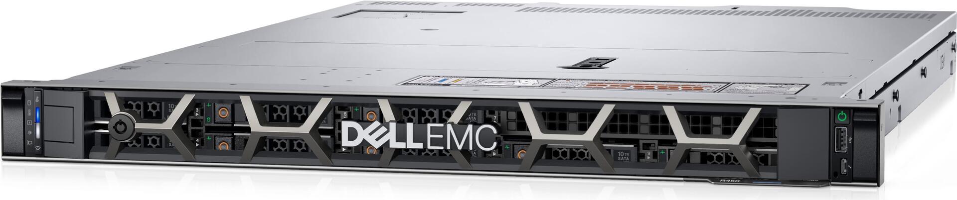 Купить DELL PowerEdge R450 Server 480 GB Rack (1U) Intel® Xeon Silver 2,1 GHz 32 GB DDR4-SDRAM 800 W (PER4503A) в магазине wardena.ru